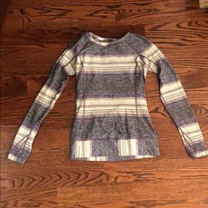 Lululemon long sleeve striped running shirt